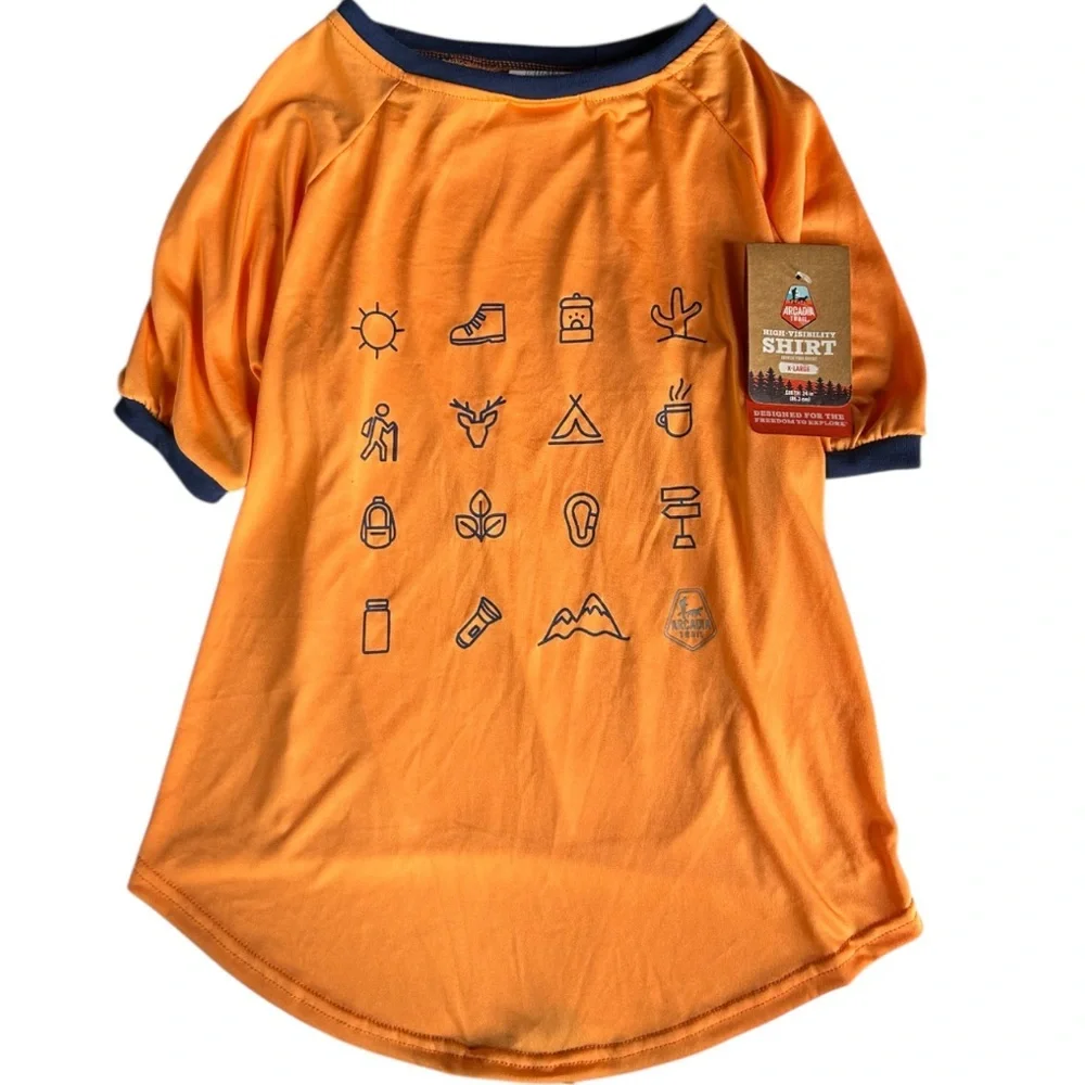 Arcadia Trail Icons High Visibility Orange Dog Shirt XL
